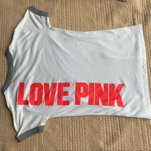Victoria’s Secret pink/purple/grey/white shirt